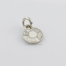 Cargar imagen en el visor de la galería, Tiffany &amp; Co. 1837 White Enamel Circle Charm
