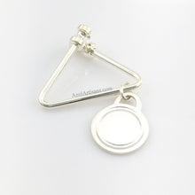 将图片加载到图库查看器，Tiffany &amp; Co. Paloma&#39;s Groove Triangular Keyring
