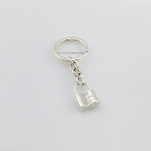 Tiffany & Co. 1837 Lock Charm Keyring