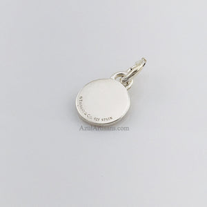 Tiffany & Co. 1837 White Enamel Circle Charm