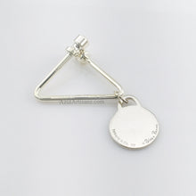 Cargar imagen en el visor de la galería, Tiffany &amp; Co. Paloma&#39;s Groove Triangular Keyring
