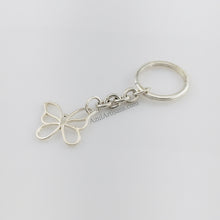 将图片加载到图库查看器，Tiffany &amp; Co. Sterling Butterfly Keyring
