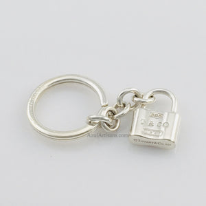 Tiffany & Co. 1837 Lock Charm Keyring