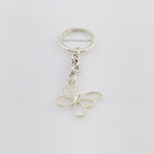 将图片加载到图库查看器，Tiffany &amp; Co. Sterling Butterfly Keyring
