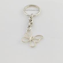 画像をギャラリービューアに読み込む, Tiffany &amp; Co. Sterling Butterfly Keyring
