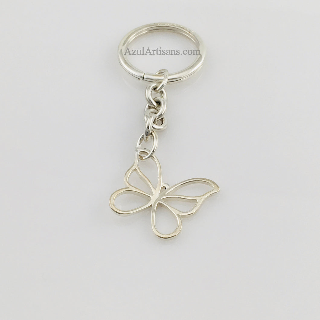 Tiffany & Co. Sterling Butterfly Keyring