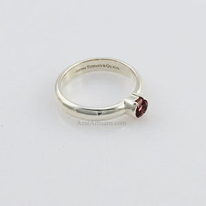 Tiffany & Co.  Round Stack Pink Tourmaline Ring