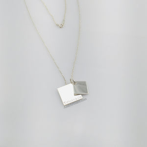 Tiffany & Co. Double Square Pendant