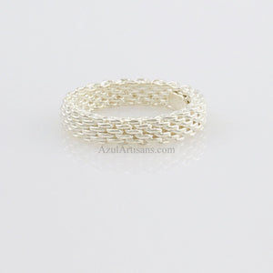 Tiffany & Co. Somerset Narrow Mesh Ring