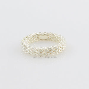 Tiffany & Co. Somerset Narrow Mesh Ring