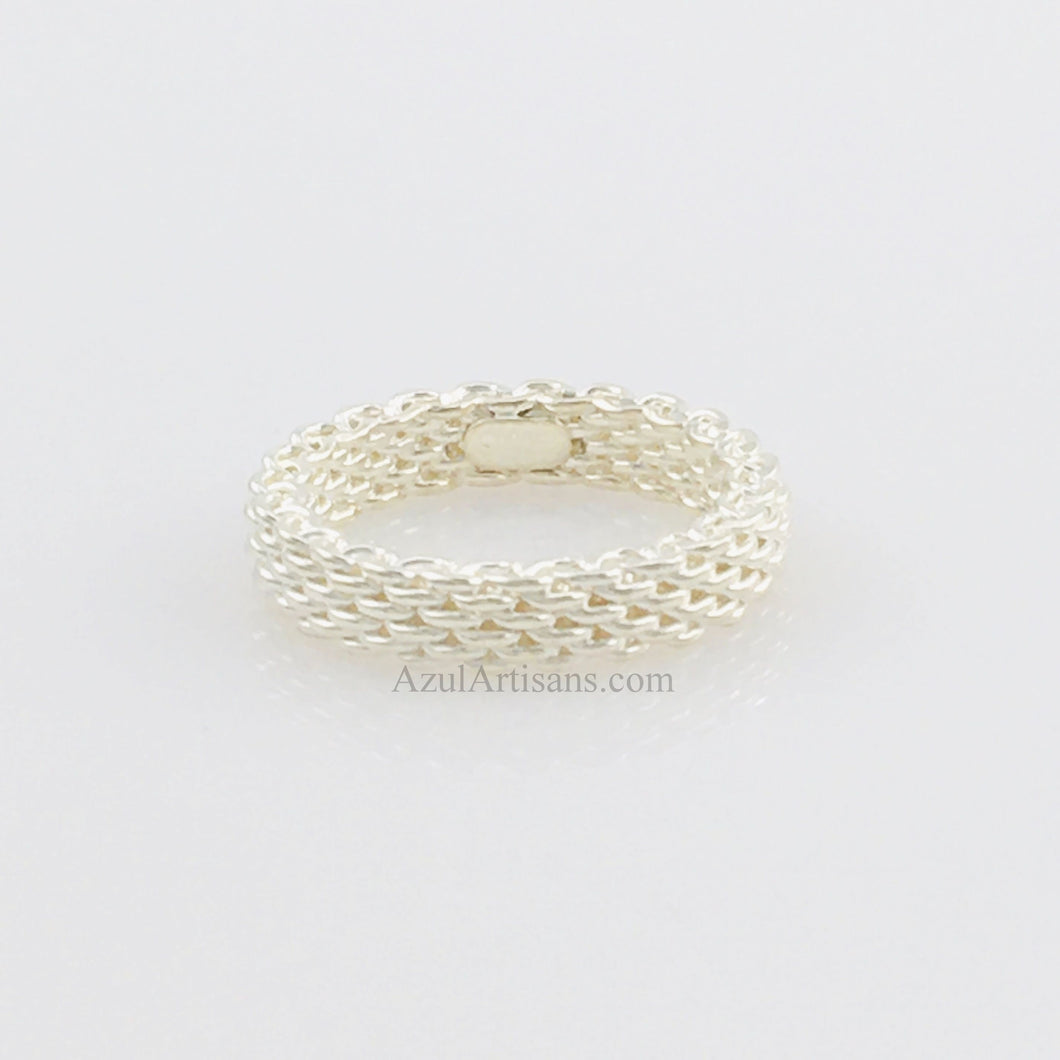 Tiffany & Co. Somerset Narrow Mesh Ring